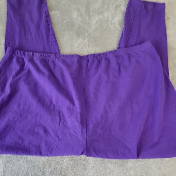 Woman Within Womens Pants 6X Plus Pull On Purple Comfort Waist sl29e - Picture 6 of 9